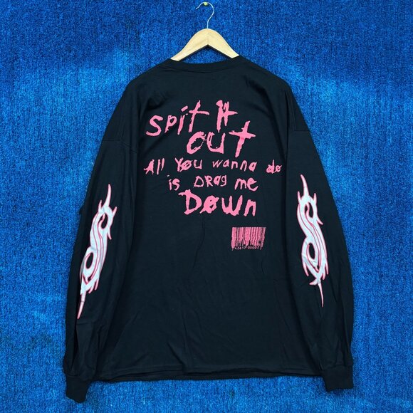 Slipknot Spit It Out Lyric Heavy Metal Band Long Sleeve XXL - Picture 3 of 4